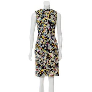 ERDEM Floral Cut Out Sheath Dress 6